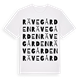 White t-shirt med Rävegården ordlek t-shirt