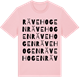 Pink Cotton t-shirt med Rävehogen ordlek t-shirt