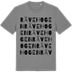 Mid Heather Gray t-shirt med Rävehogen ordlek t-shirt
