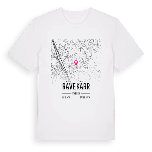 Rävekärr karta t-shirt – ekologisk bomull t-shirt från Pinshirt