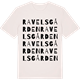Vintage White t-shirt med Ravelsgården ordlek t-shirt