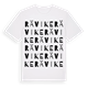 White t-shirt med Rävike ordlek t-shirt