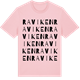 Pink Cotton t-shirt med Raviken ordlek t-shirt