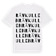 White t-shirt med Rävkullen ordlek t-shirt