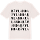 Vintage White t-shirt med Rävlanda ordlek t-shirt
