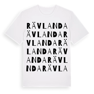 Rävlanda ordlek t-shirt – ekologisk bomull t-shirt från Pinshirt