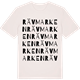 Vintage White t-shirt med Rävmarken ordlek t-shirt