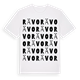 White t-shirt med Rävo ordlek t-shirt