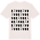 Vintage White t-shirt med Rävo ordlek t-shirt