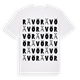White t-shirt med Rävö ordlek t-shirt