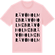 Pink Cotton t-shirt med Rävöholmen ordlek t-shirt