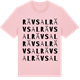 Pink Cotton t-shirt med Rävsal ordlek t-shirt