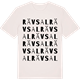 Vintage White t-shirt med Rävsal ordlek t-shirt