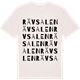 Vintage White t-shirt med Rävsalen ordlek t-shirt