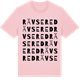 Pink Cotton t-shirt med Rävsered ordlek t-shirt
