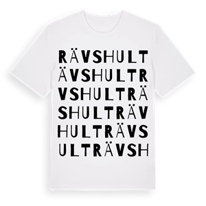 Rävshult ordlek t-shirt – ekologisk bomull t-shirt från Pinshirt