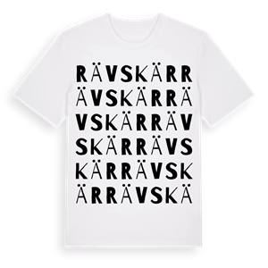 Rävskär ordlek t-shirt – ekologisk bomull t-shirt från Pinshirt
