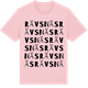 Pink Cotton t-shirt med Rävsnäs ordlek t-shirt