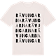 Vintage White t-shirt med Rävungarna ordlek t-shirt