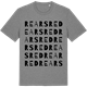 Mid Heather Gray t-shirt med Rearsred ordlek t-shirt