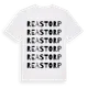 White t-shirt med Reastorp ordlek t-shirt