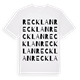 White t-shirt med Recklan ordlek t-shirt