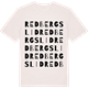 Vintage White t-shirt med Redbergslid ordlek t-shirt