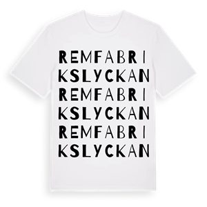 Remfabrikslyckan ordlek t-shirt – ekologisk bomull t-shirt från Pinshirt