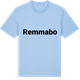 Blue Soul t-shirt med Remmabo fetstil t-shirt