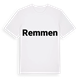White t-shirt med Remmen fetstil t-shirt