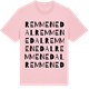 Pink Cotton t-shirt med Remmenedal ordlek t-shirt