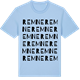 Blue Soul t-shirt med Remne ordlek t-shirt