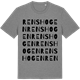 Mid Heather Gray t-shirt med Renshogen ordlek t-shirt