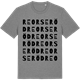 Mid Heather Gray t-shirt med Reorseröd ordlek t-shirt