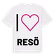 Jag älskar Resö t-shirt stort tryck