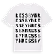 White t-shirt med Ressbyn ordlek t-shirt