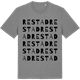 Mid Heather Gray t-shirt med Restad ordlek t-shirt