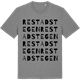 Mid Heather Gray t-shirt med Restadstegen ordlek t-shirt