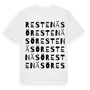 Restenäs ö ordlek t-shirt – ekologisk bomull t-shirt från Pinshirt