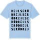 Blue Soul t-shirt med Reulseröd ordlek t-shirt