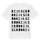Reulseröd ordlek t-shirt