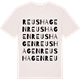 Vintage White t-shirt med Reushagen ordlek t-shirt