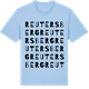 Blue Soul t-shirt med Reutersberg ordlek t-shirt