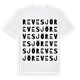 White t-shirt med Revesjö ordlek t-shirt