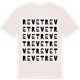 Vintage White t-shirt med Revet ordlek t-shirt