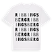 Ribbingsberg ordlek t-shirt