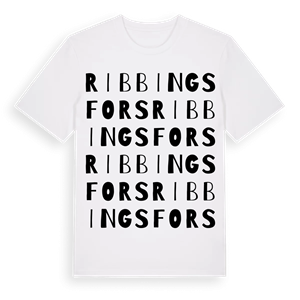 Ribbingsfors ordlek t-shirt – ekologisk bomull t-shirt från Pinshirt