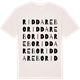 Vintage White t-shirt med Riddarebo ordlek t-shirt