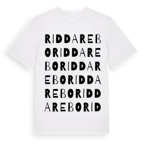 Riddarebo ordlek t-shirt – ekologisk bomull t-shirt från Pinshirt
