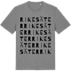 Mid Heather Gray t-shirt med Rikesäter ordlek t-shirt
